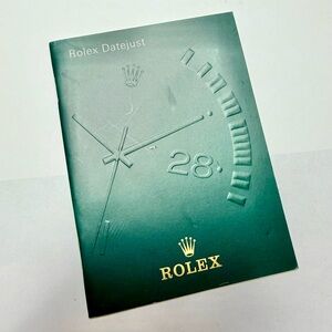 ROLEX Datejust Green Booklet 1999 Italian 4.75x3.5 inches